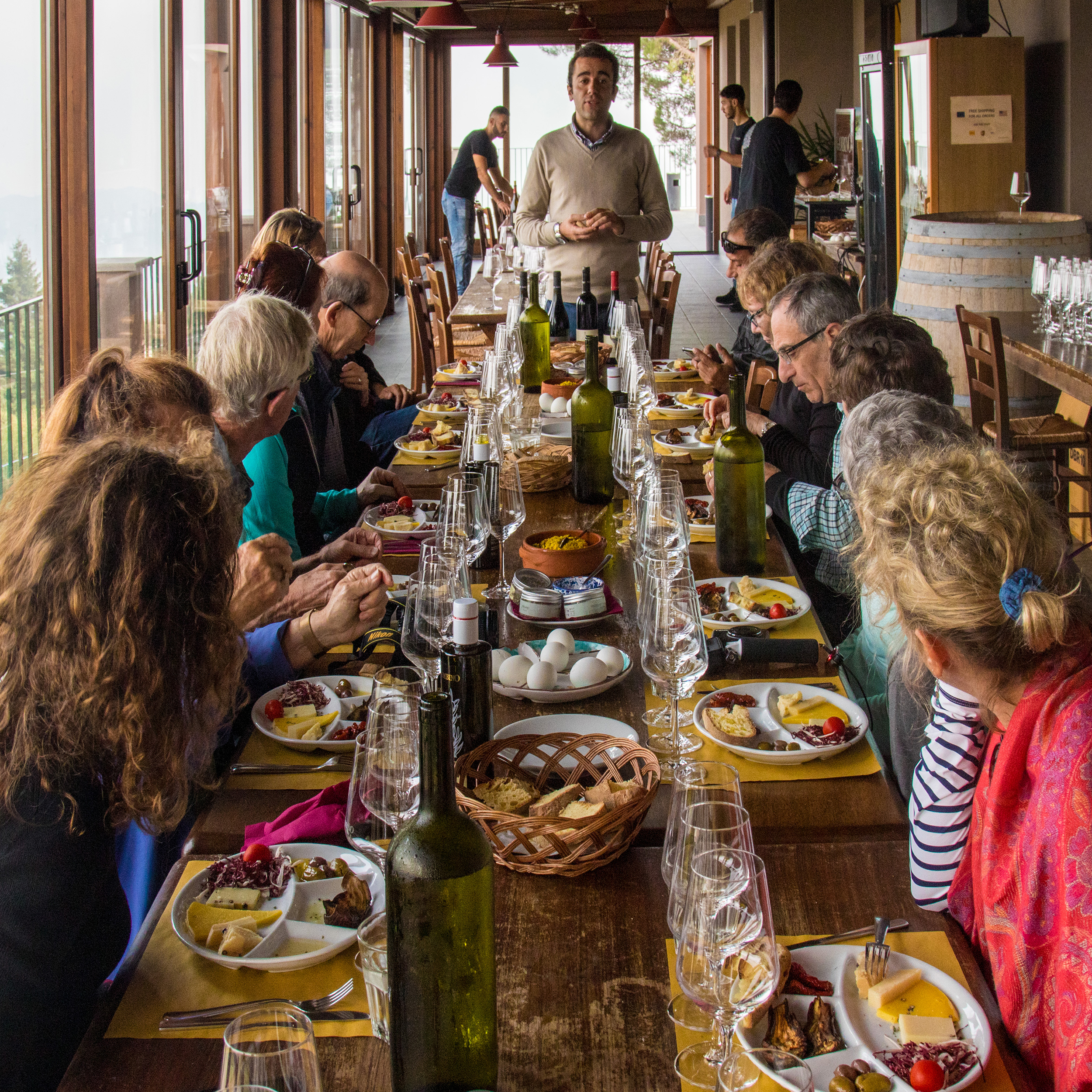 Wine tasting at Gambino Winery, Mt Etna, Sicily